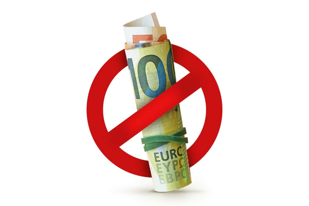 Verbod op contante betalingen van € 3.000 of meer